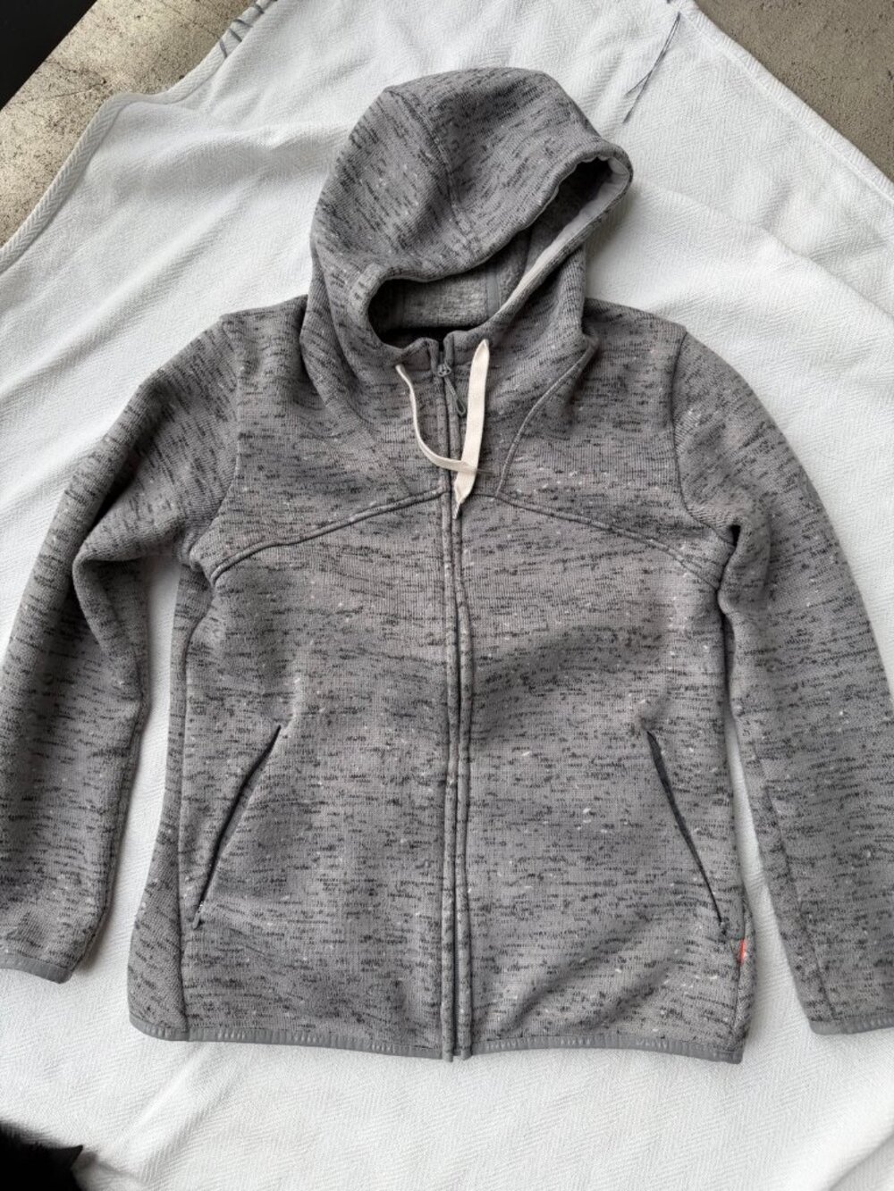 Mammut Chamuera ML Hooded Full-Zip Jacket Women's M Gray Heather Knit